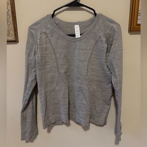 Gray Women's Workout Top